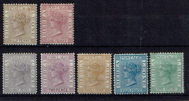 Image of Sierra Leone SG 16/22 MM British Commonwealth Stamp